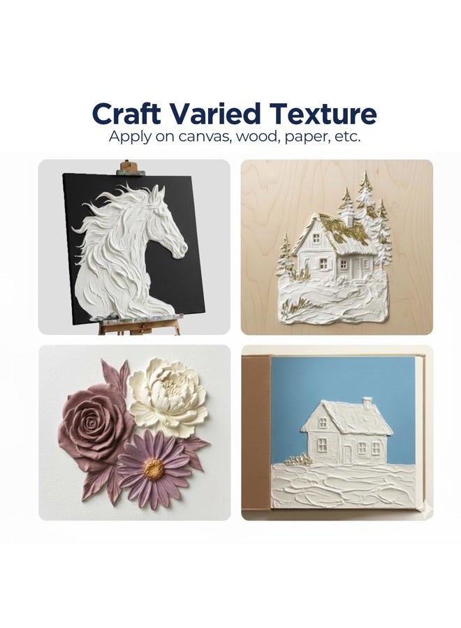 Bluebird Modelling Paste 150GM - High Density, Acrylic Medium - For Texture and Thickness, Dimension Additive - Image 4